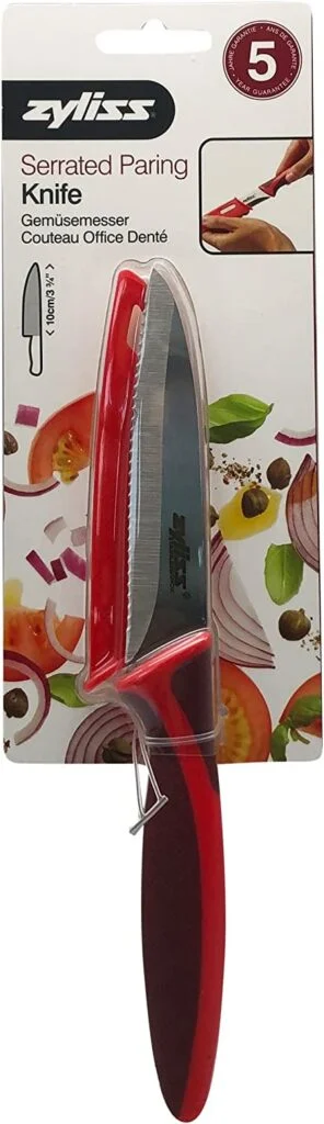 How To Dice Roma Tomatoes 3 ZYLISS Serrated Paring Knife to Dice Roma Tomatoes 1
