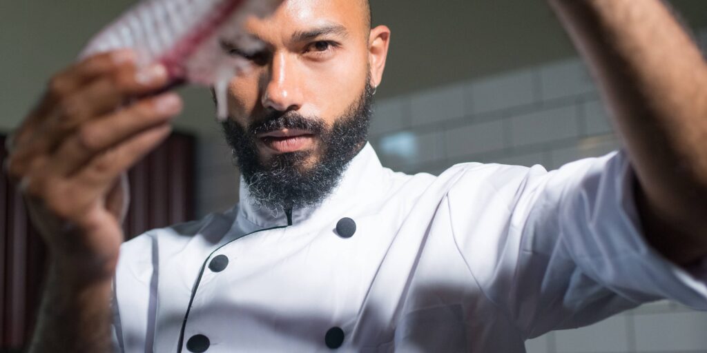Start Here 4 Abel cutter from slicedicecutlery.com checking raw food before cooking time