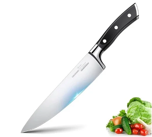 OAKSWARE Chef's Knife, 8-Inch Sharp Kitchen Knives, Forged German High Carbon Stainless Steel with Ergonomic Handle